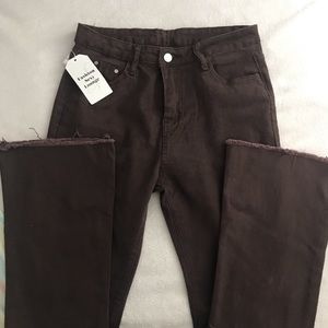 brown yesstyle flare pants